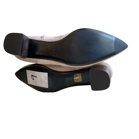 Theory‎ Braxia Suede Short Boot Dove Grey Size 40 US 10 - Picture 9 of 12